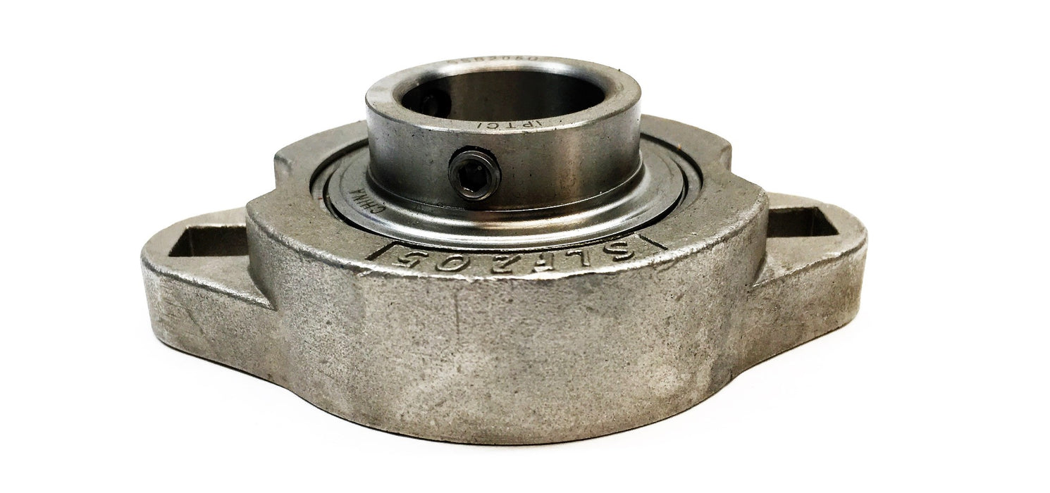 IPTCI Bearings 25MM Set Screw Lock 2-Bolt Flange Bearing SSBSLF205-25MMG NOS