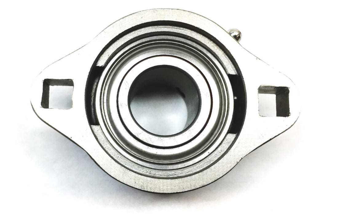 IPTCI Bearings 25MM Set Screw Lock 2-Bolt Flange Bearing SSBSLF205-25MMG NOS