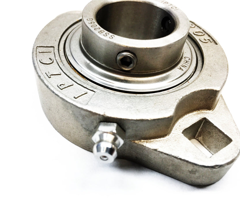 IPTCI Bearings 25MM Set Screw Lock 2-Bolt Flange Bearing SSBSLF205-25MMG NOS