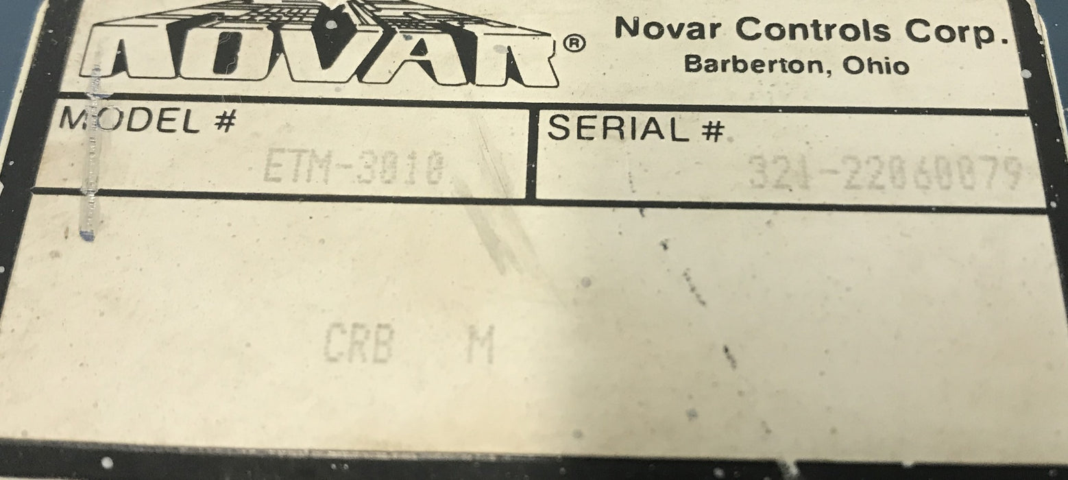 Novar Controls Thermostat Controller ETM-3010 USED