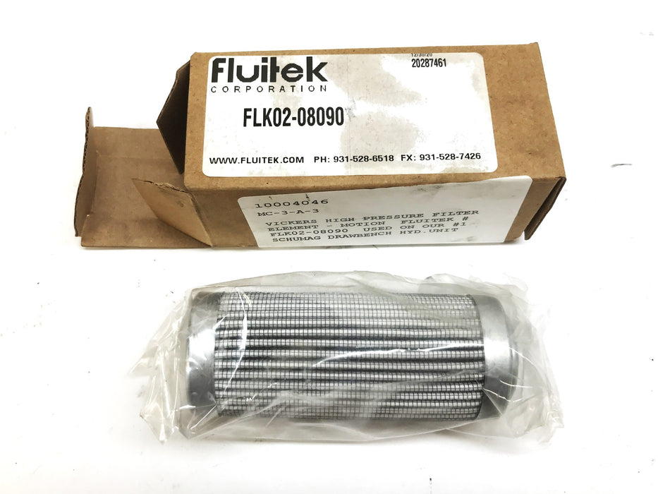Fluiteck High Pressure Hydraulic Filter Element FLK02-08090 NOS