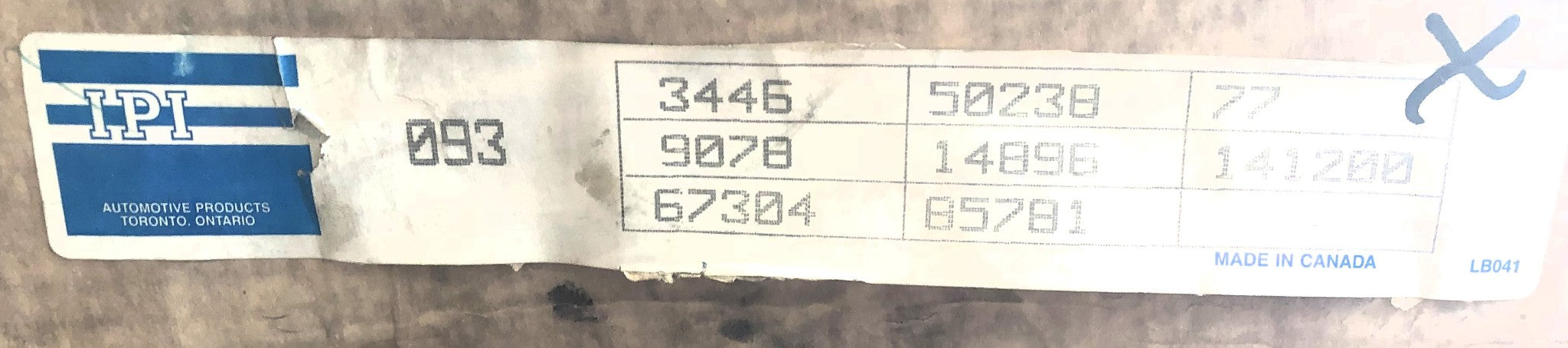 IPI Disc Brake Rotor 093 NOS