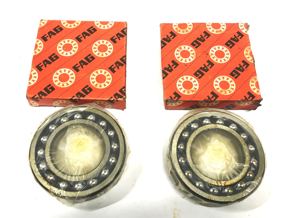FAG Self-Aligning Ball Bearing 1209TV [Lot of 2] NOS