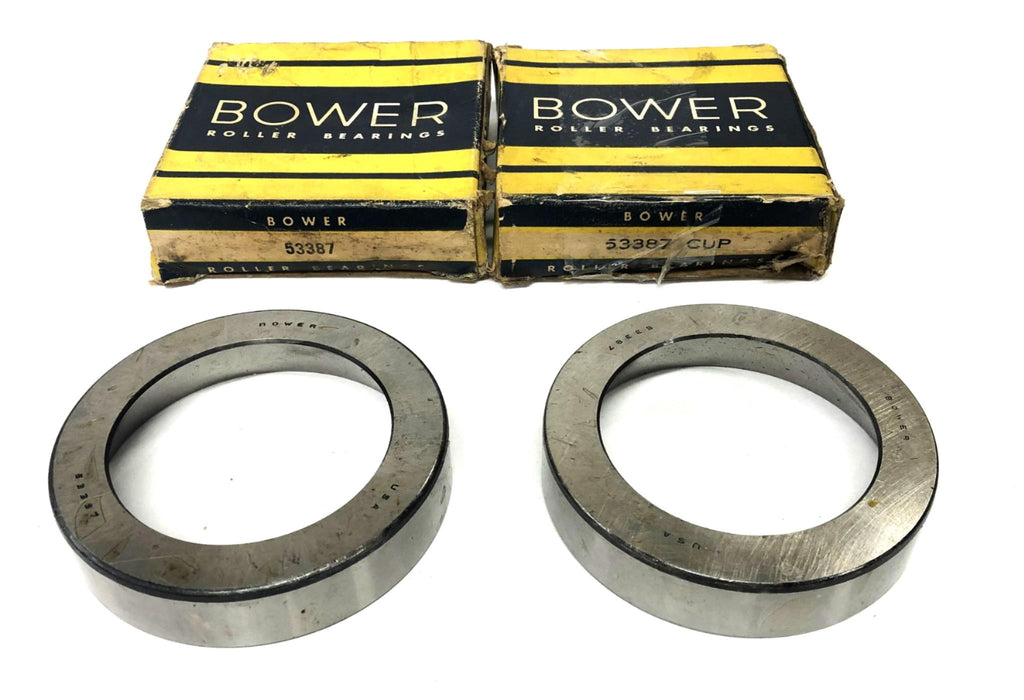 Bower Tapered Roller Bearing Cup 53387 [Lot of 2] NOS
