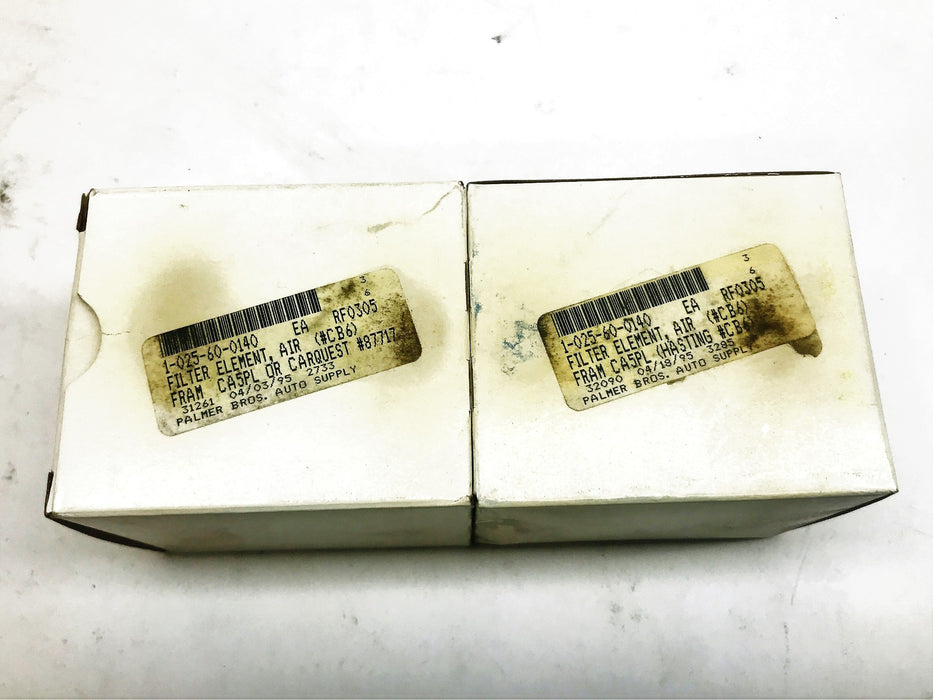 Hastings Air Breather Filter Element CB-6 [Lot of 2] NOS