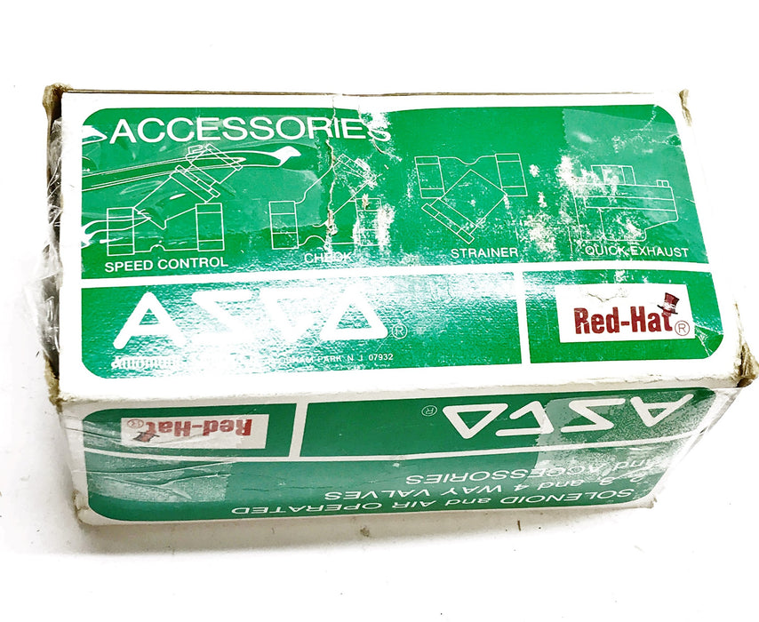 ACSO "Red Hat" 1/2" Pipe 6.0w Solenoid Valve 8221-4 NOS