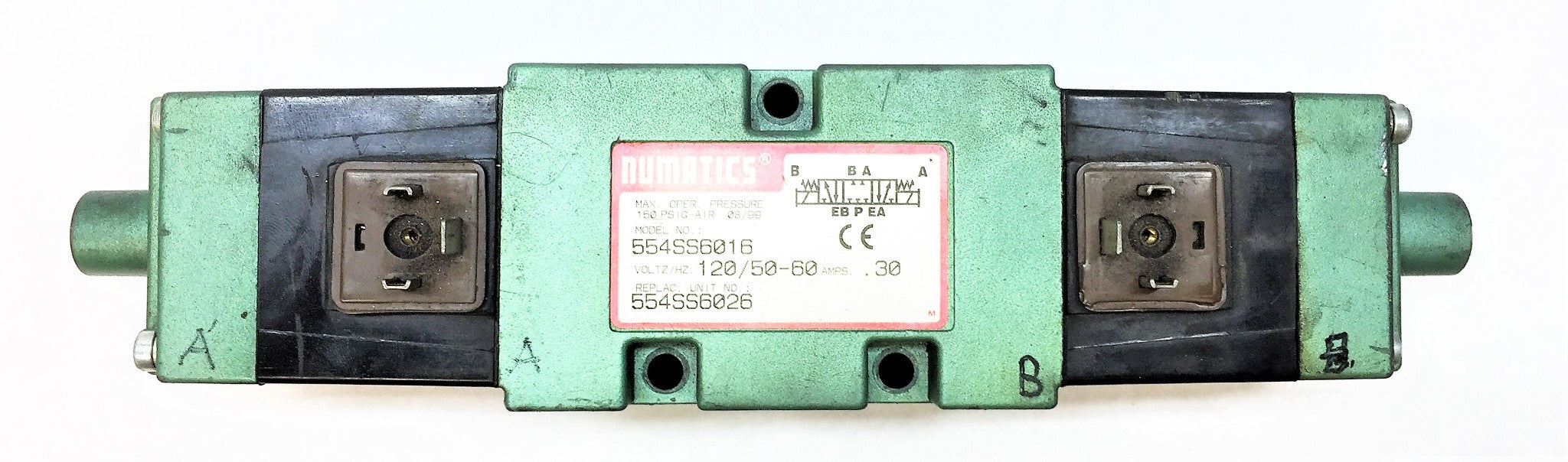 NUMATICS Double Solenoid Valve 554SS6016 USED