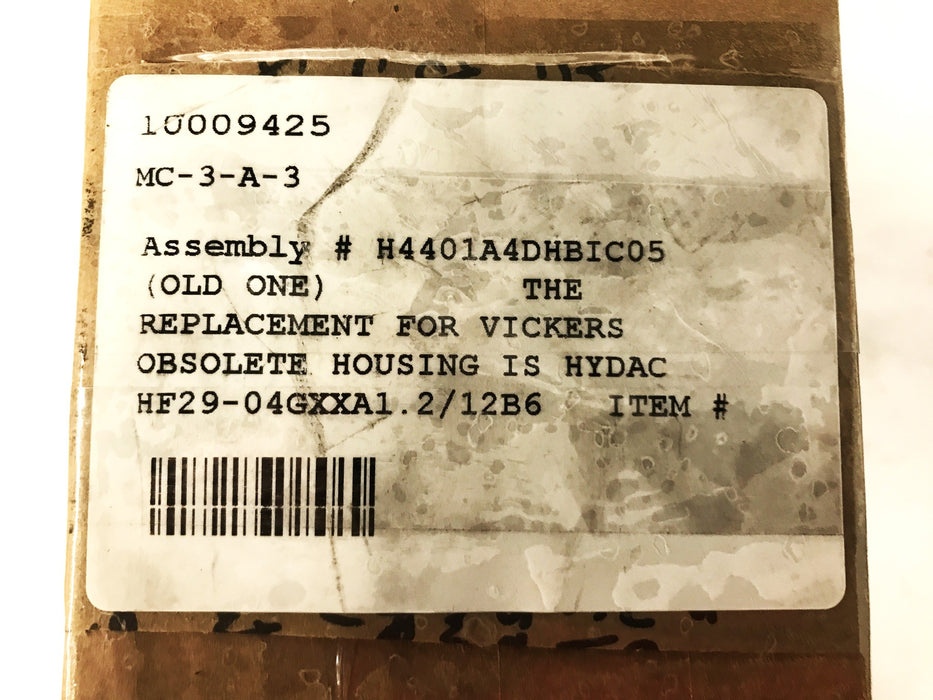 Hydac Hydraulic High Pressure Filter Assembly HF29-04GXXA1 REMANUFACTURED