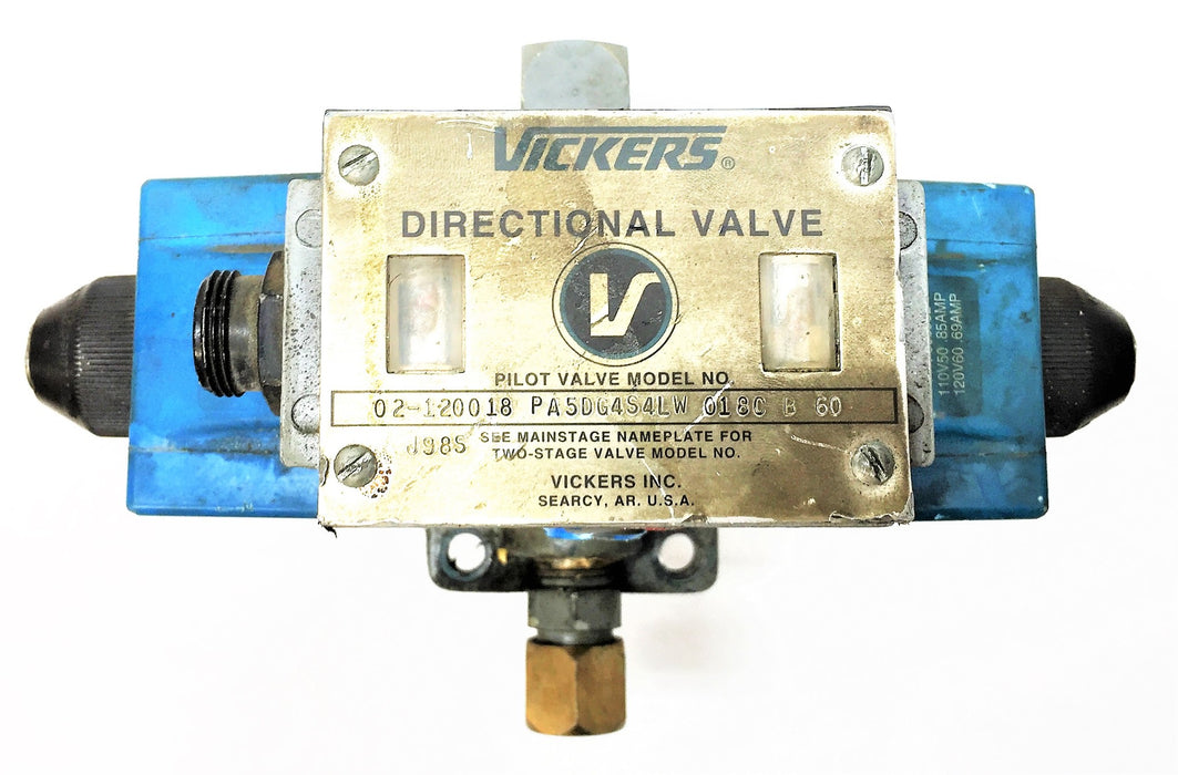 VICKERS Directional Valve PA5DG4S4LW-018C-B-60 USED