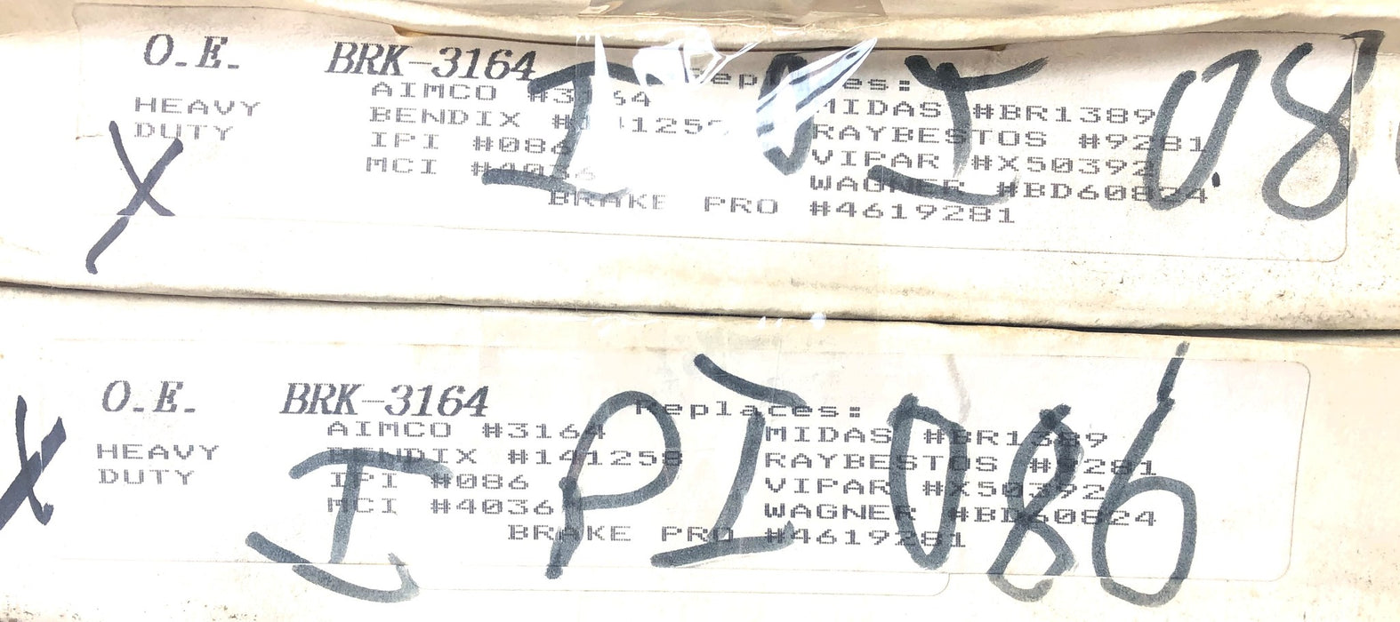 O.E. Heavy Duty Disc Brake Rotor BRK-3164 [Lot of 2] NOS