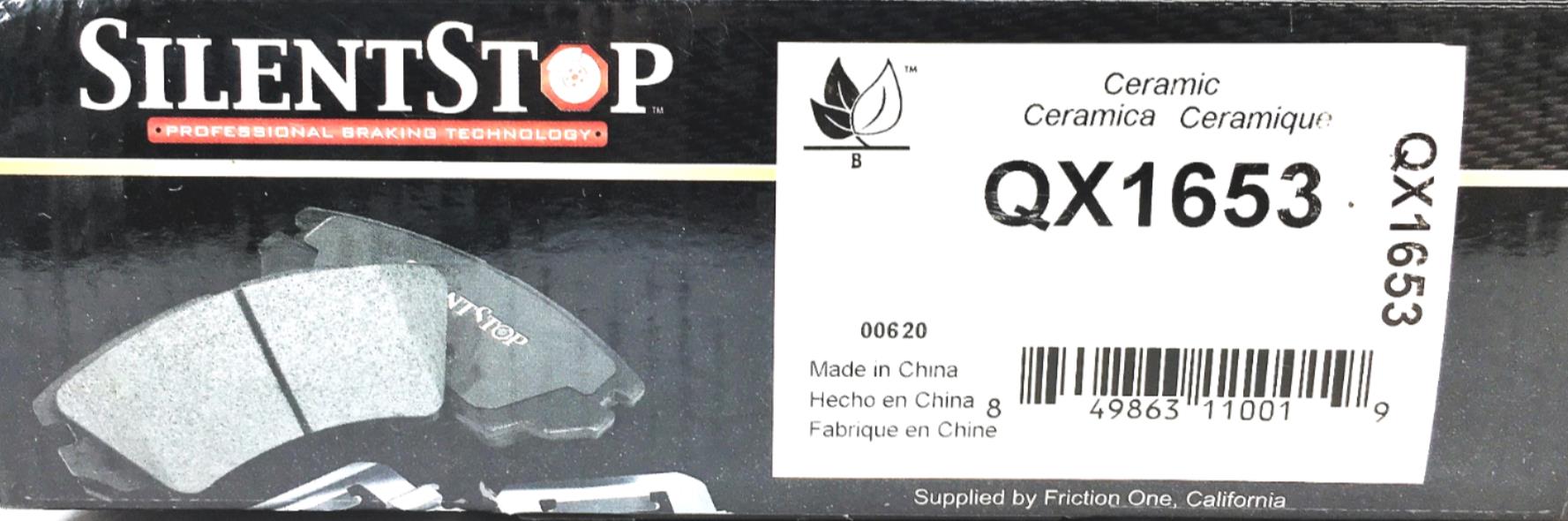 SilentStop Ceramic Brake Pads QX1653 NOS