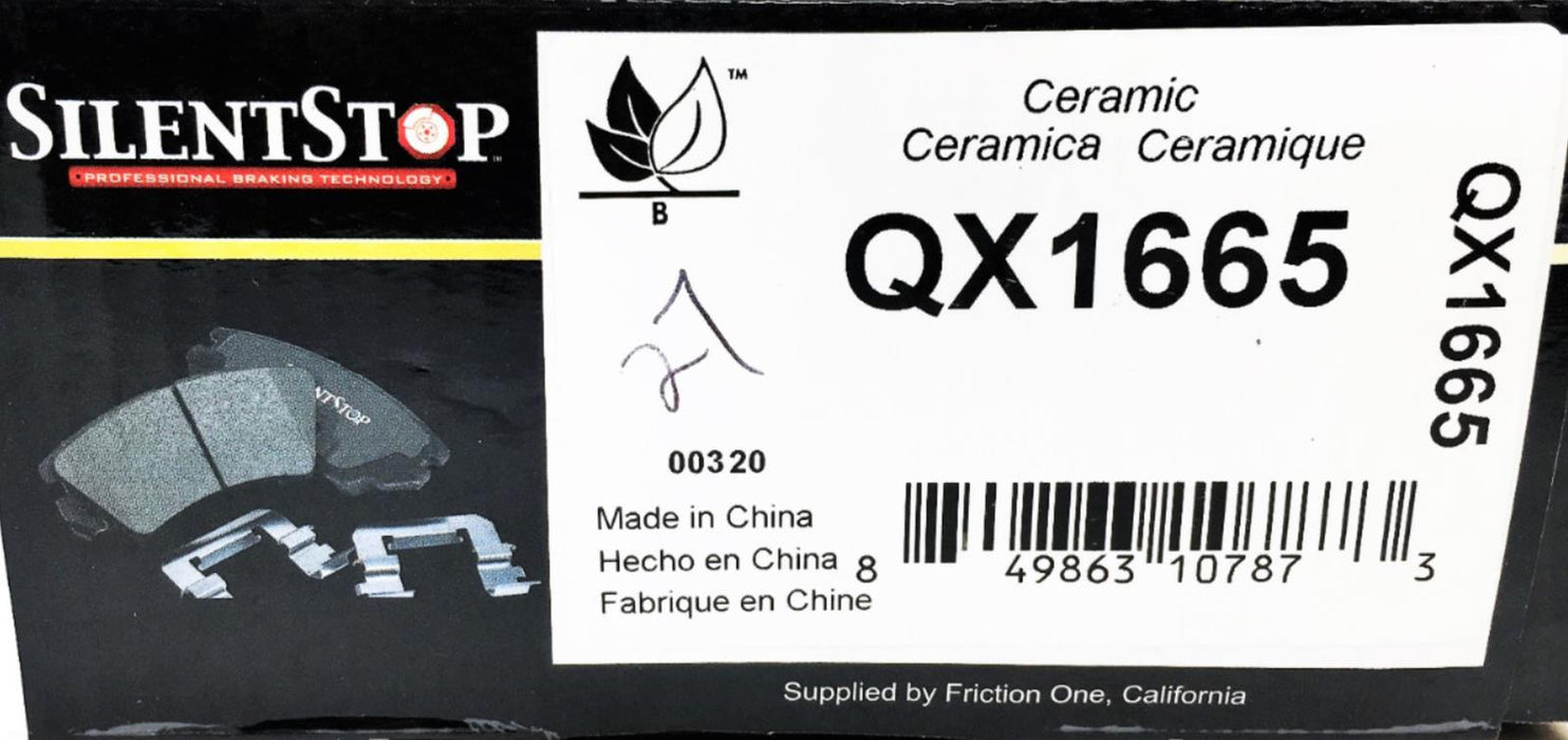 SilentStop Ceramic Brake Pads QX1665 NOS