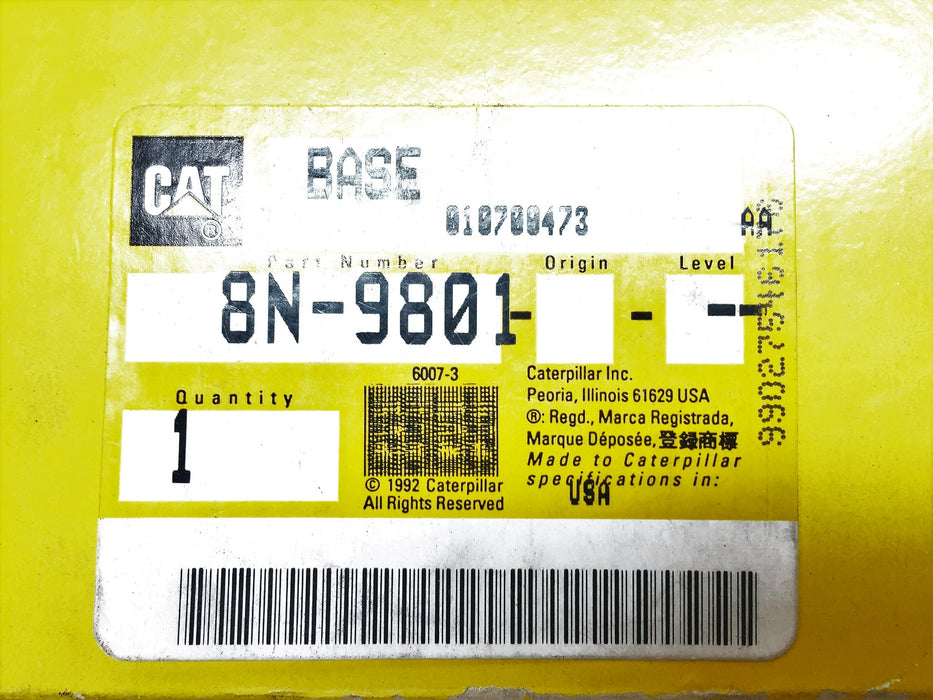 Caterpillar CAT Base 8N-9801 OEM NOS