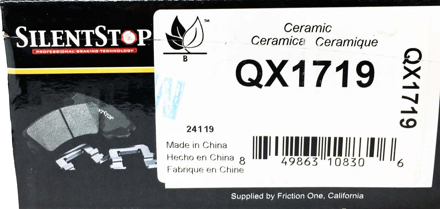 SilentStop Ceramic Brake Pads QX1719 NOS
