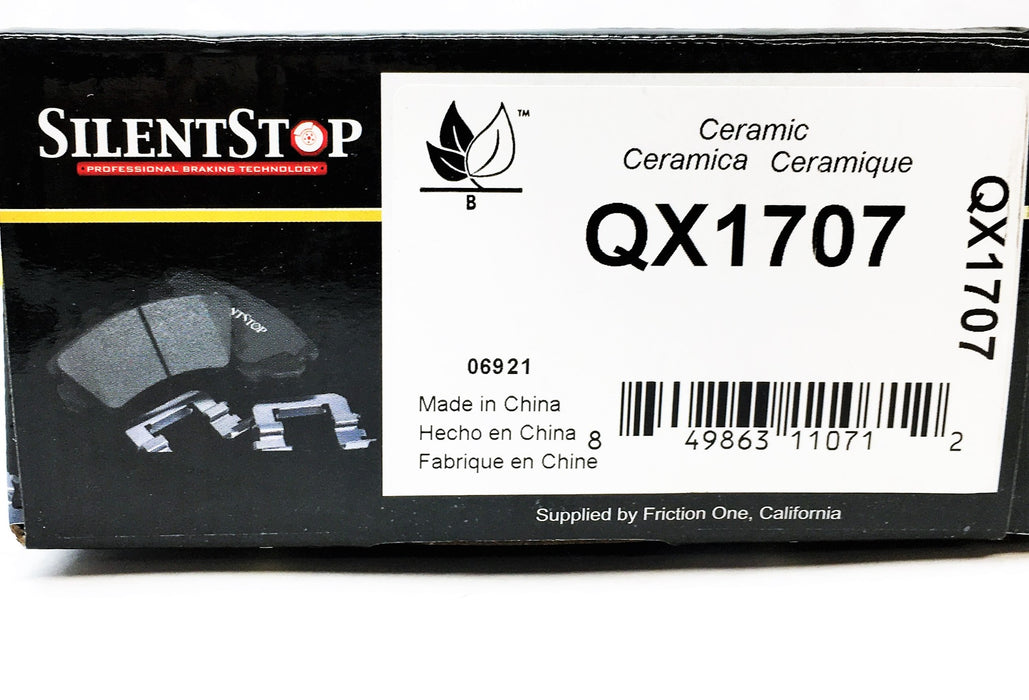 SilentStop Ceramic Brake Pads QX1707 NOS