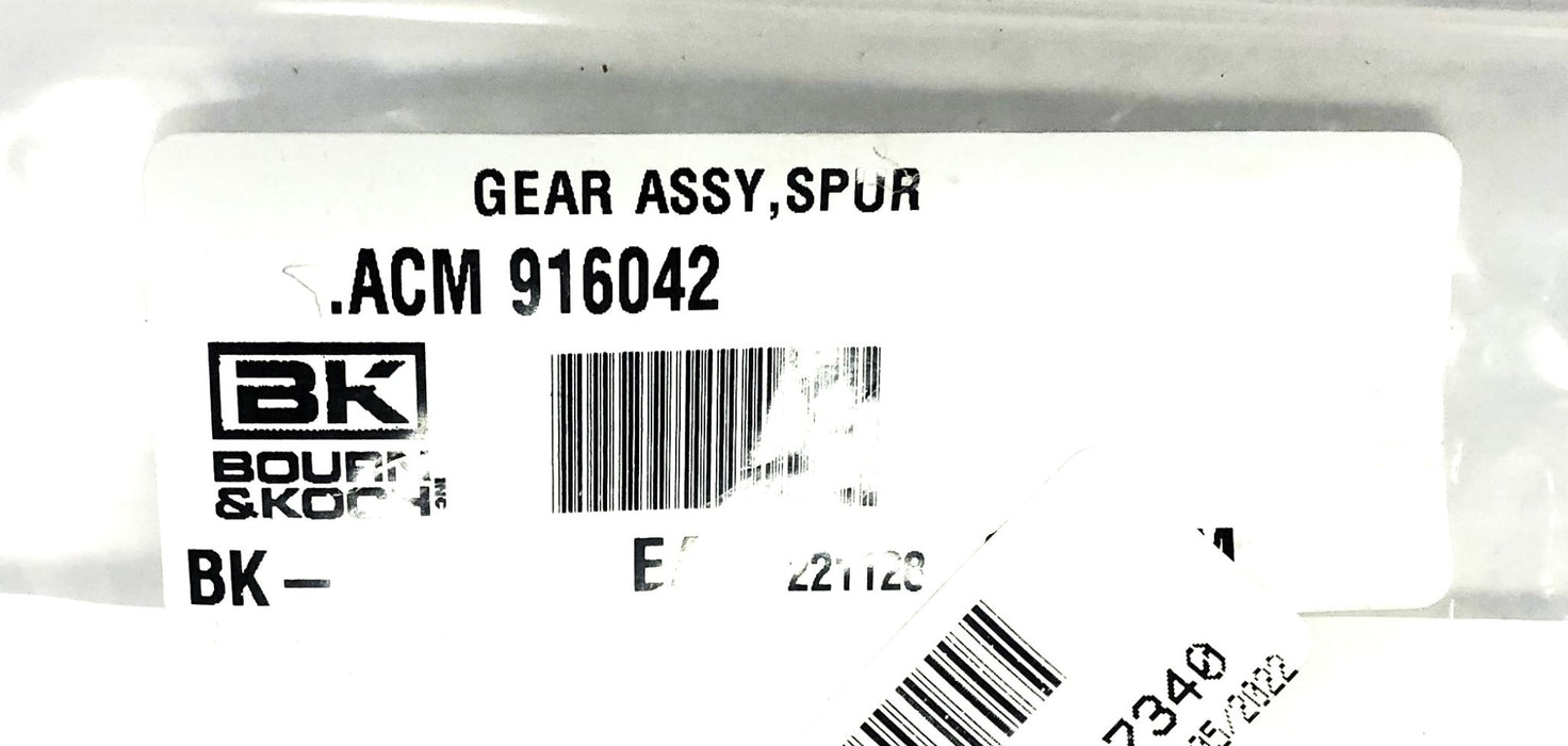 Bourn & Koch 2.31 Inch OD 2.05 Inch ID Spur Gear Assembly 916046 (V79580) NOS