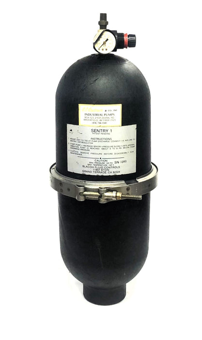 Blacoh Fluid Controls Sentry 1 Pulsation Dampener Broken Gauge 5203 USED
