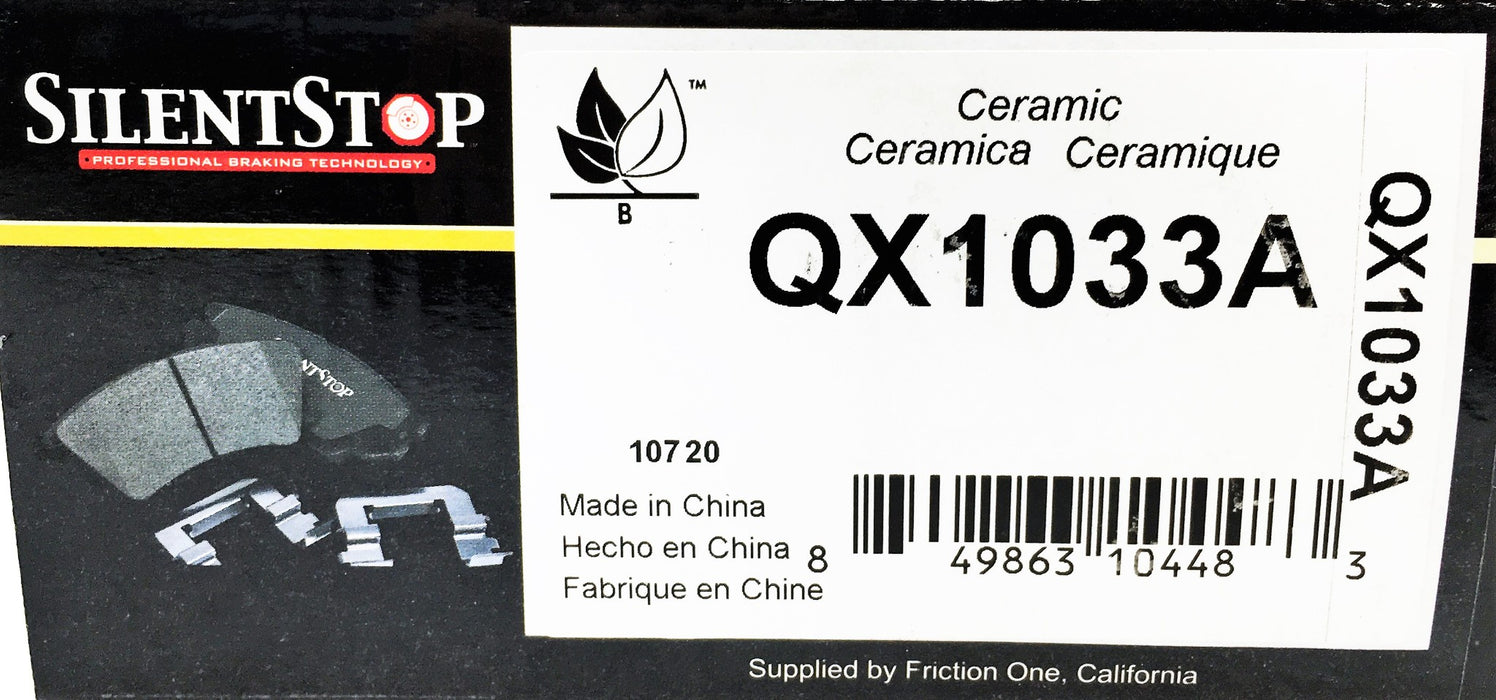 SilentStop Ceramic Brake Pads QX1033A NOS