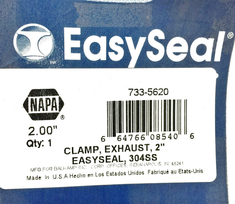 Napa Easy Seal Exhaust Clamp 733-5620 [Lot of 2] NOS