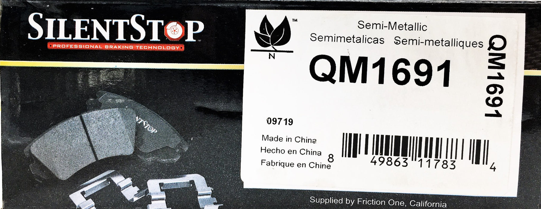 SilentStop Ceramic Brake Pads QM1691 NOS
