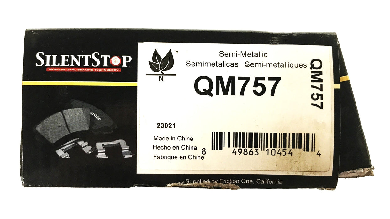 Silent Stop Semi-Metallic Brake Pad Kit QM757 NOS