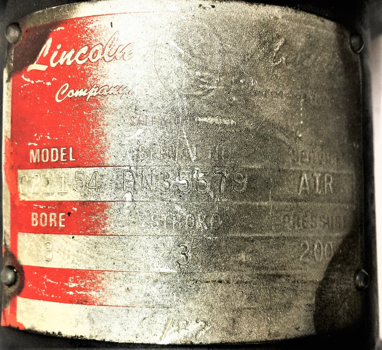 LINCOLN MACHINE Hydraulic Cylinder C21154-PN35579 USED