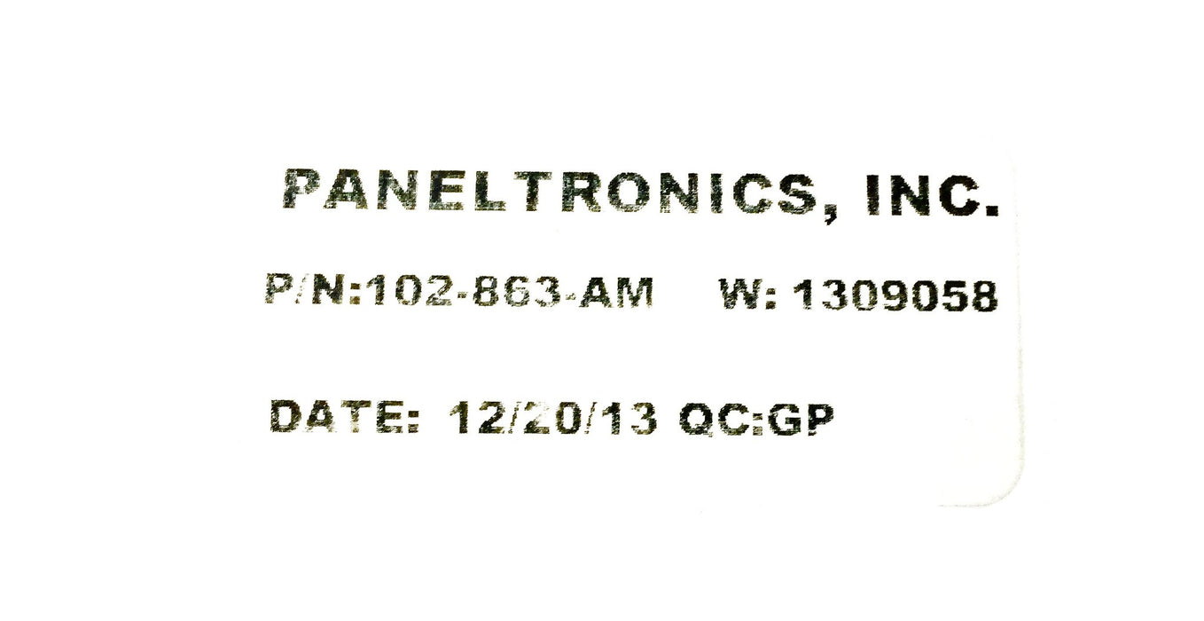 Paneltronics Fuel Gauge 102-863-AM NOS