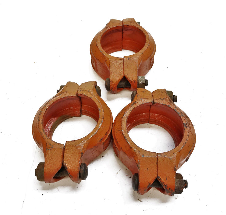 Compatible with Victaulic Clamp Coupling 2"-75 [Lot of 3] (Missing Gasket)