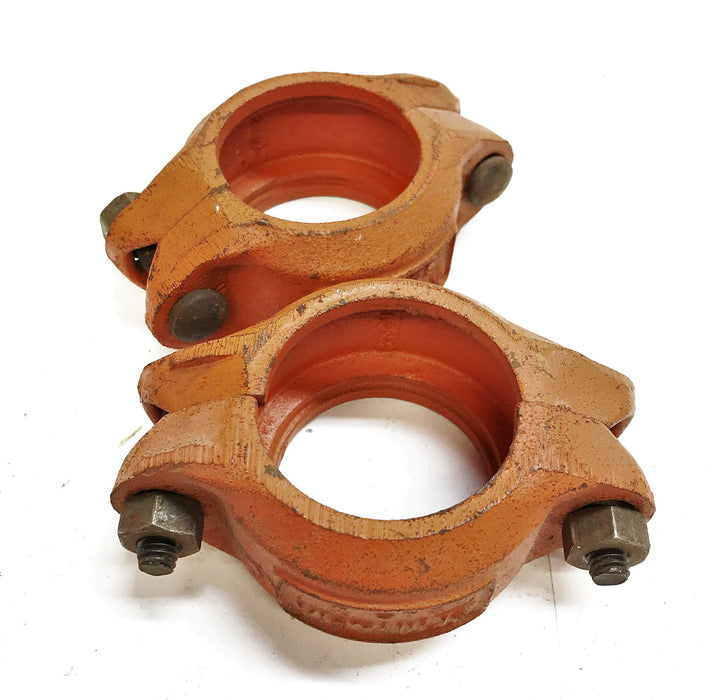 Compatible with Victaulic Clamp Coupling 2"-75 [Lot of 2] (Missing Gasket)