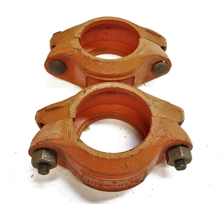 Compatible with Victaulic Clamp Coupling 2"-75 [Lot of 2] (Missing Gasket)