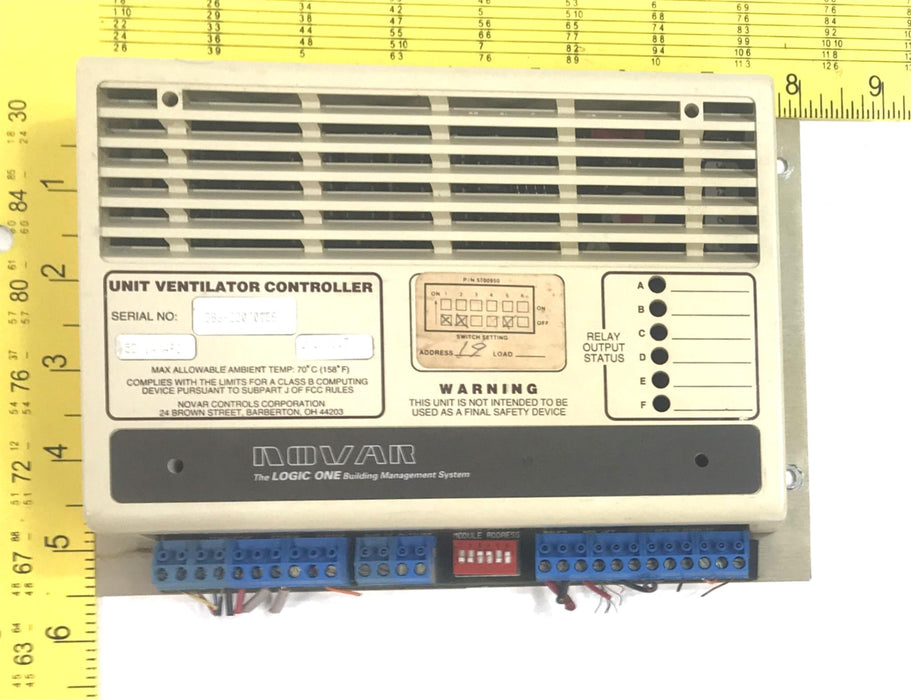 Novar Controls Unit Ventilator Controller UVC V1.7 5D/1A ARO USED