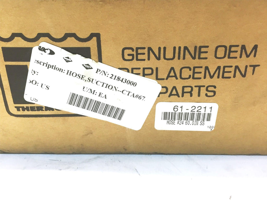 Thermo King/Optima Suction Hose Assembly 61-2211 (21843000) NOS