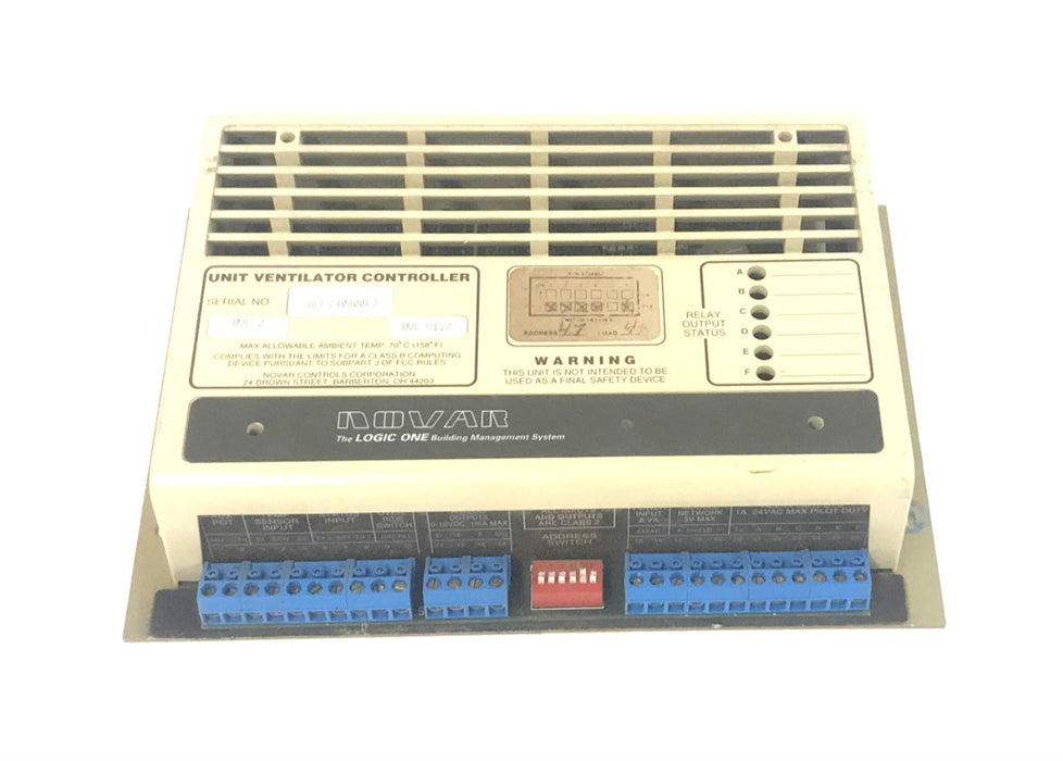 Novar Controls Unit Ventilator Controller UVC V1.7 UVC 2 USED