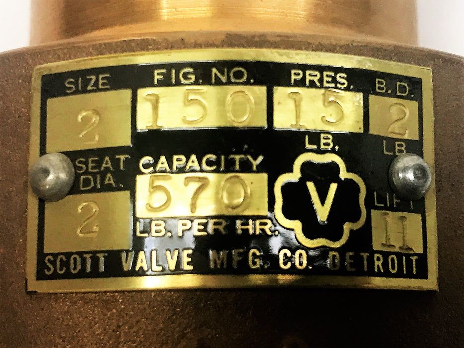 Jayco 2" Safety Relief Valve 150-15-2.00 NOS