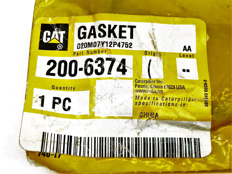 Caterpillar Seal Cover Gasket 200-6374 NOS