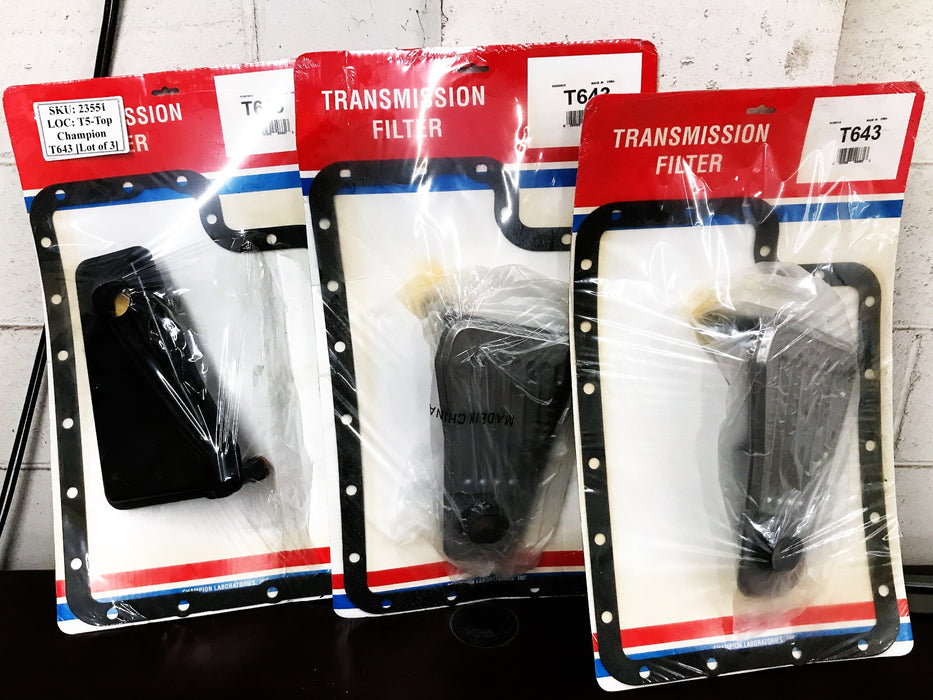 Champion Labs Transmission Filter T643 [Lot of 3] NOS