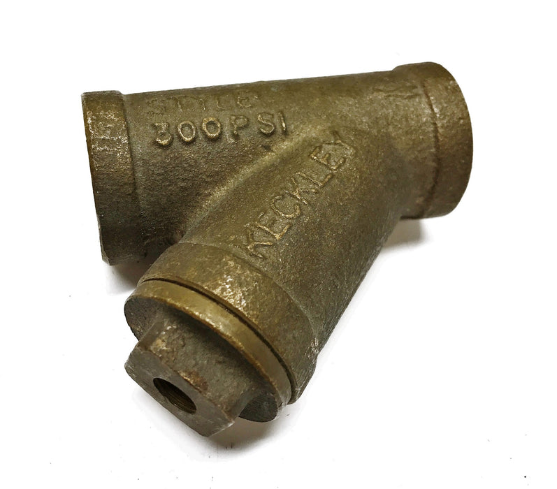 Keckley 7/8" Sweat Inlet Brass Y-Strainer