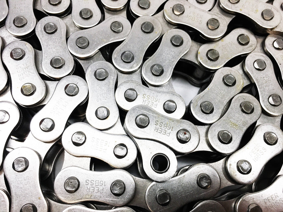 Peer Chain 10 Foot Roller Chain 16BSS NOS