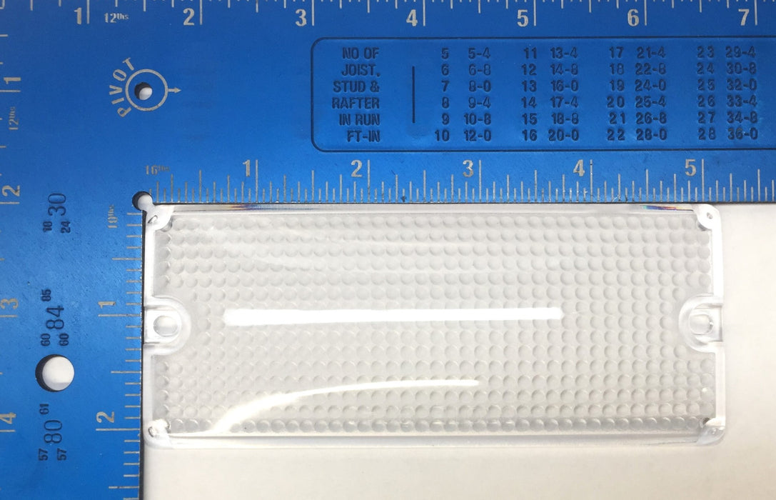 Grote Clear Rectangular Replacement Lens 90401 [Lot of 5] NOS