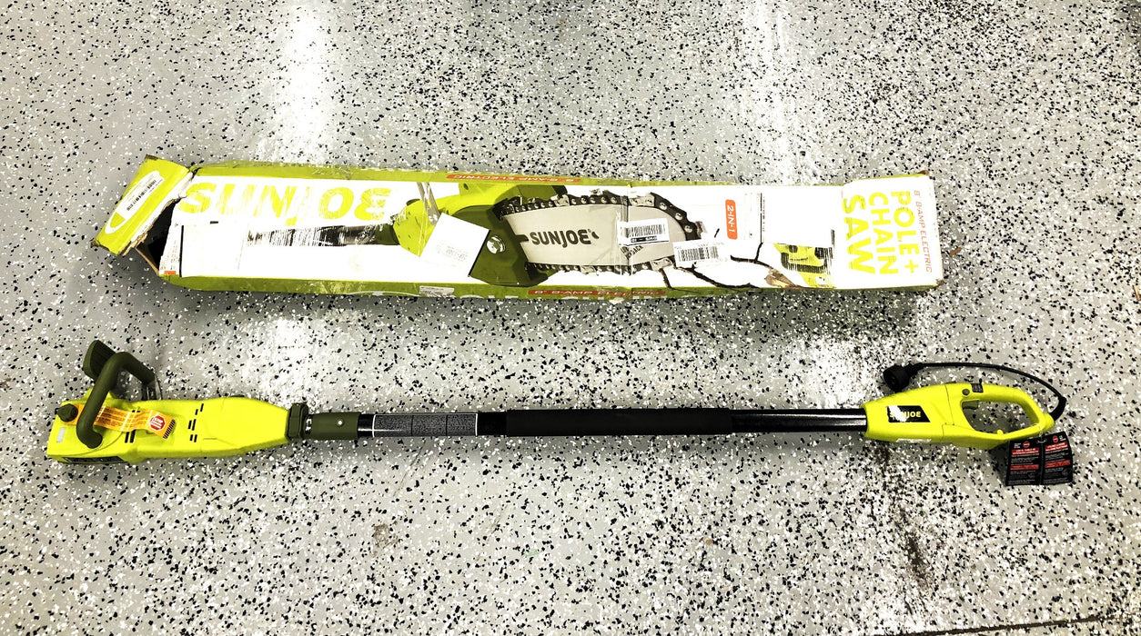 SunJoe 8 Inch 8 AMP Electric Pole Chain Saw SJW806E LOCAL PICKUP ONLY USED