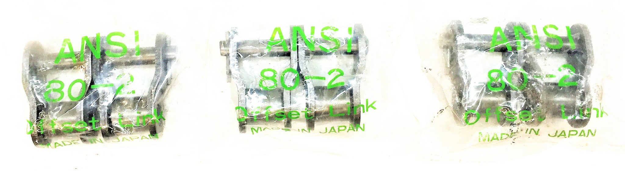 MORSE ANSI Offset Connecting Link 80-2 [Lot of 3] NOS