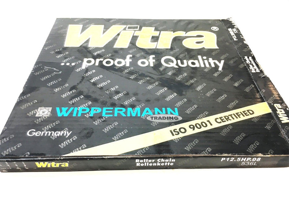 Witra 21 Foot ISO 9001 536L Roller Chain P12.5HP.08 (P12.5F1) NOS