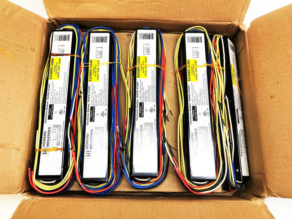 Howard Industries Electronic Ballast, Box of 10, E2/40RS-120MC NOS