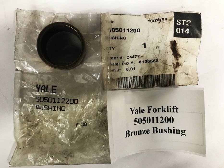 Yale Forklift Bronze Bushing 505011200 NOS