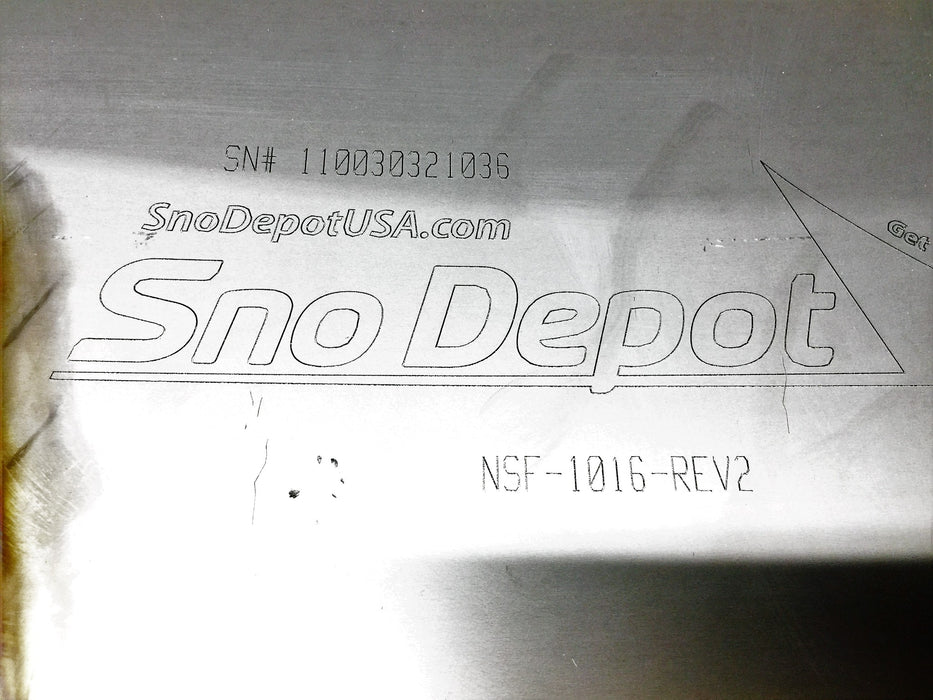 SnoDepot USA Stainless Steel Oil Pan NSF-1016/1017-REV2 NOS