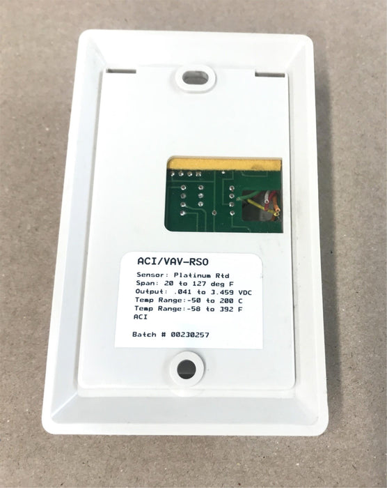 ACI Temperature Sensor/Controller ACI/VAV-RSO USED