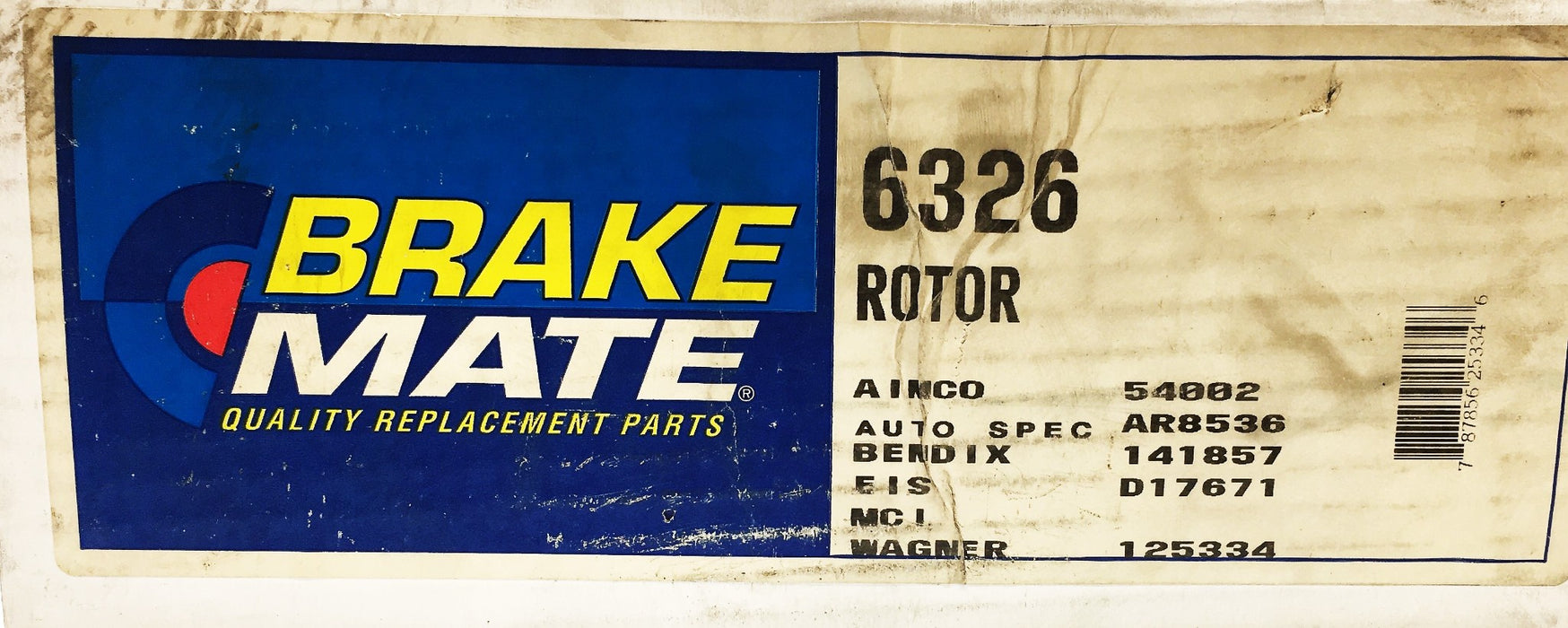 Brake Mate Brake Rotor 6326 NOS