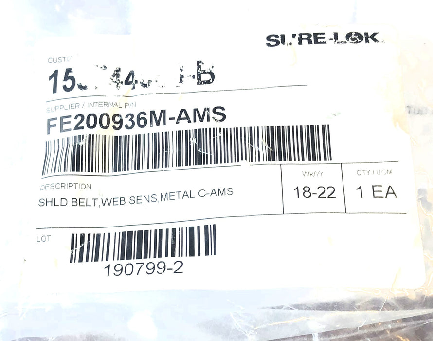 Sure-Lok Shoulder Belt With Web Sens Retractor FE200936M-AMS NOS