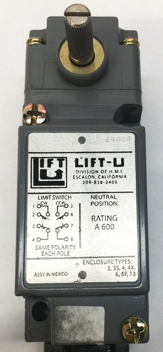 Lift-U Heavy Duty Limit Switch 14024 (331-0339) USED