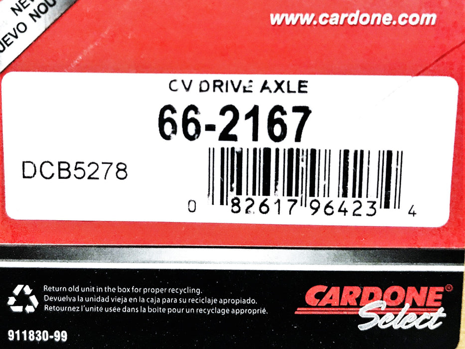 Cardone CV Drive Axle 66-2167 NOS